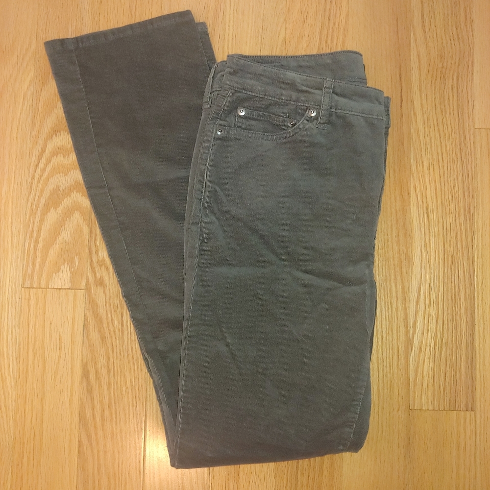 NWOT LAUREN Ralph Lauren Gray Premier Corduroy Straight Leg Pants  – Size 8 - Picture 8 of 8